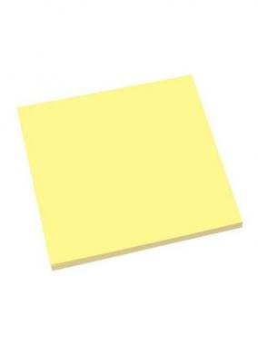 Öntapadó jegyzettömb, 75x75 mm, 400 lap, CT, sárga