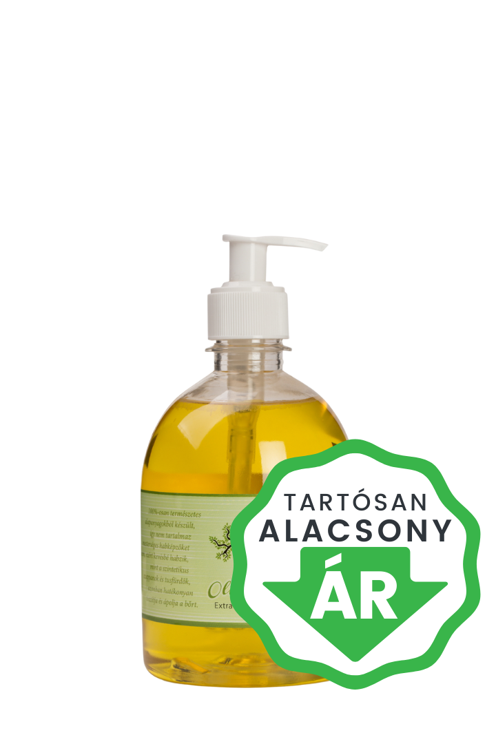 Olívaszappan extraszűz olívaolajból (Illatmentes) 500ml