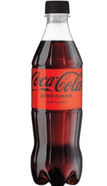 Üdítőital, szénsavas, 0,5 l, COCA COLA "Coca Cola Zero"