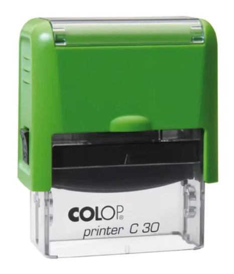 Bélyegző, COLOP "Printer C 30", zöld