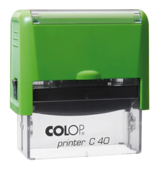 Bélyegző, COLOP "Printer C 40", zöld