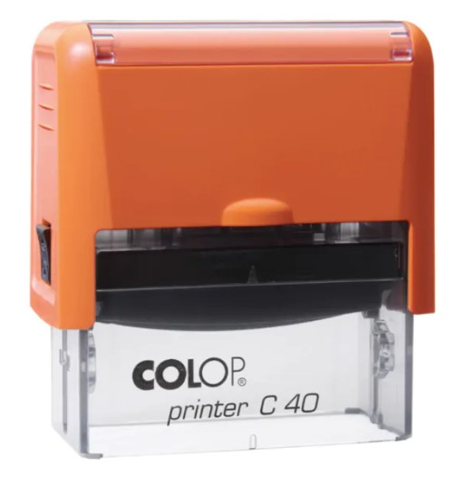 Bélyegző, COLOP "Printer C 40",  narancssárga