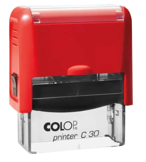 Bélyegző, COLOP "Printer C 30", bordó