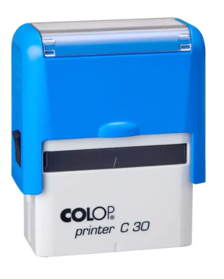 Bélyegző, COLOP "Printer C 30", kék