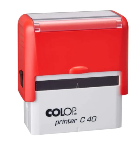 Bélyegző, COLOP "Printer C 40", piros