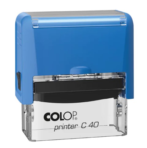 Bélyegző, COLOP "Printer C 40", kék